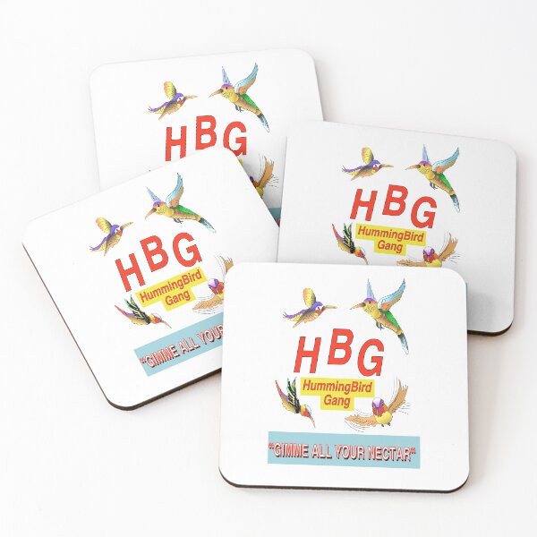 Item preview, A Gang of Bright Colorful Exotic Hummingbirds of Paradise designed and sold by TJHstudio.