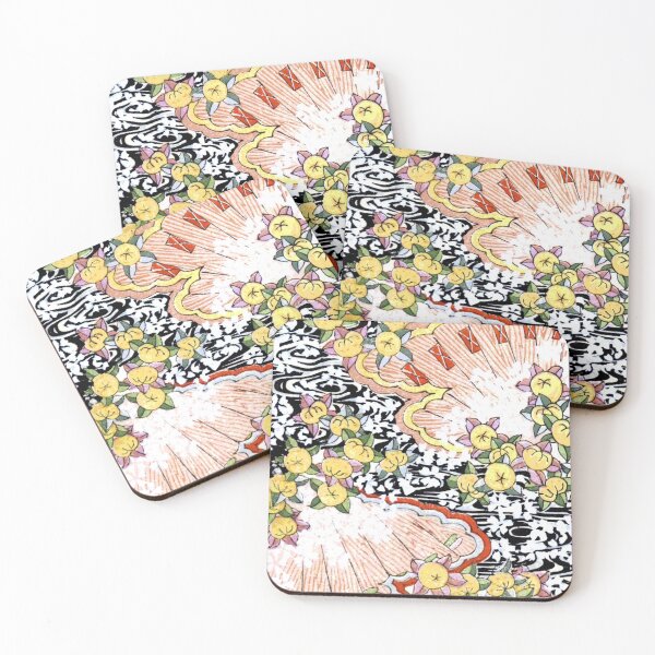 Item preview, Vintage Designs of Kyotoco Abstract flowers and shells designed and sold by Rantan1618.