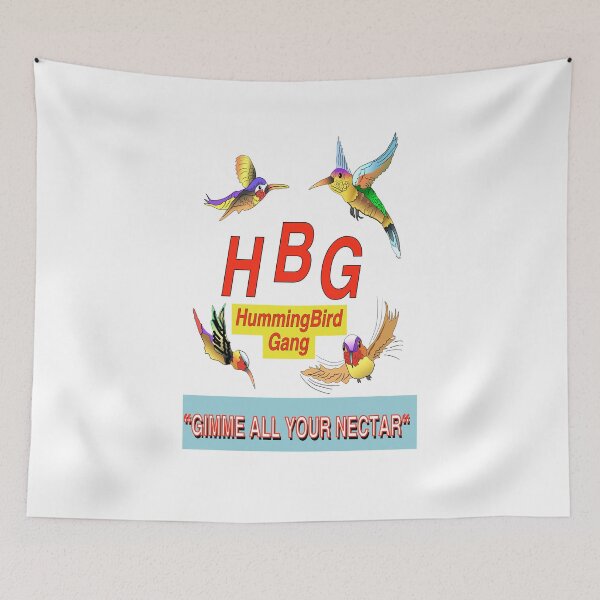 Item preview, A Gang of Bright Colorful Exotic Hummingbirds of Paradise designed and sold by TJHstudio.