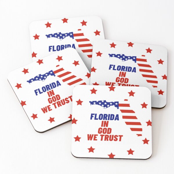 Item preview, Florida In God We Trust State Motto Red Star Design designed and sold by TheHappyK.