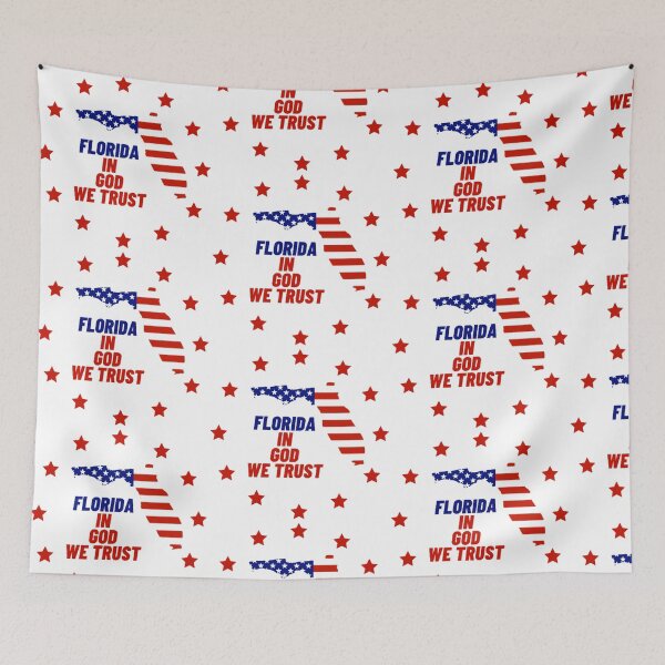 Item preview, Florida In God We Trust State Motto Red Star Design designed and sold by TheHappyK.