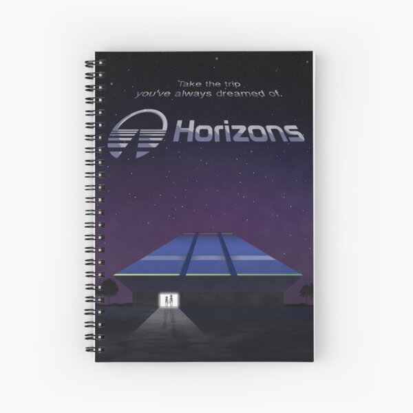 Horizons from EPCOT Center (with Text) Spiral Notebook