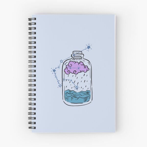 Item preview, Aquarius star sign bottle designed and sold by LilsLines.