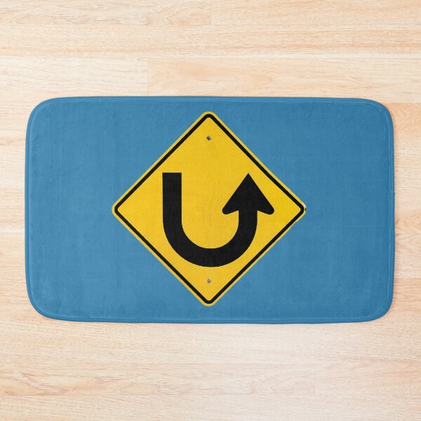 Item preview, Upturn U Turn Street Sign accessories and housewares designed and sold by SignsAreReal.