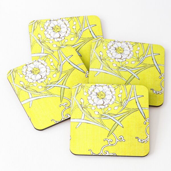 Item preview, Vintage Designs of Kyotoco yellow and white flower design designed and sold by Rantan1618.