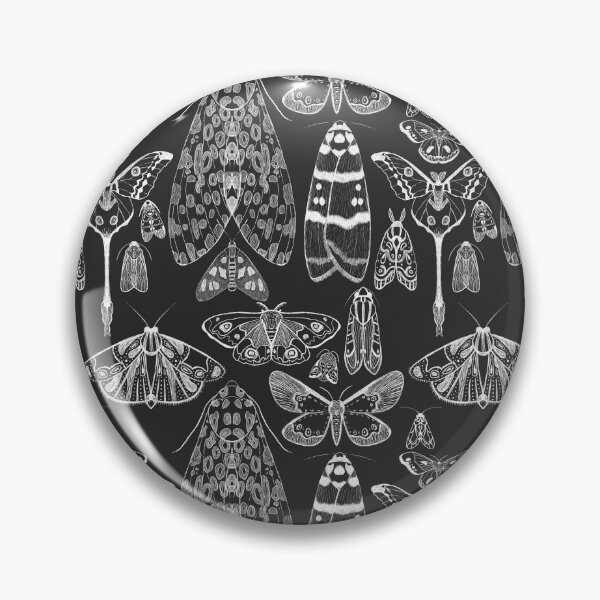 Item preview, Charcoal Moth and Butterfly Pattern designed and sold by Justdoodlins.
