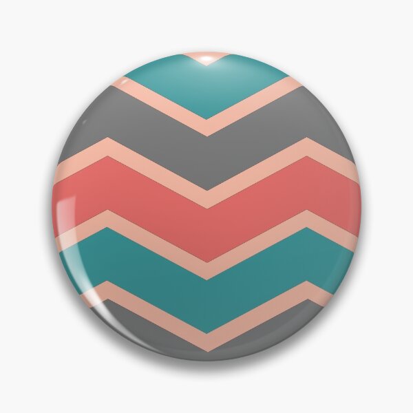 Item preview, Salmon, Teal ,and Gray Modern Chevron on Light Salmon designed and sold by zaphco.