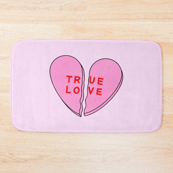 Item preview, Broken Candy Heart True Love Pink designed and sold by Gold Star Creative.