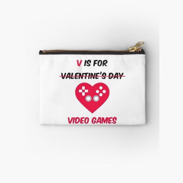 Item preview, v is for video games not valentines day designed and sold by Ashi17.