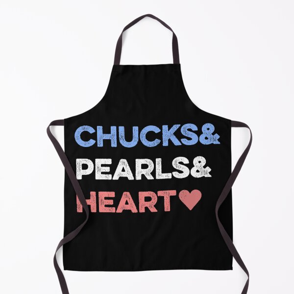 Item preview, Chucks and Pearls and Heart. Inspiration Kamala Harris. Red white and blue designed and sold by The Princess Saves Herself.
