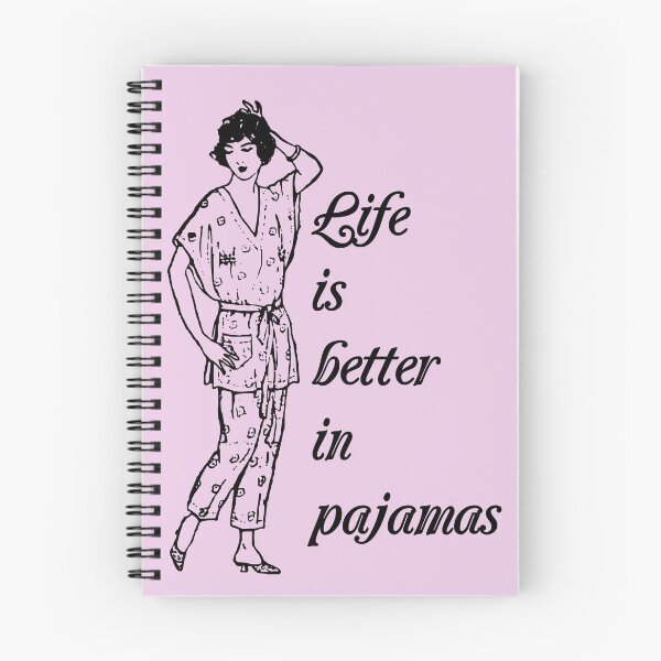 Item preview, Vintage Life is Better in Pajamas [pink] designed and sold by bellatierra.
