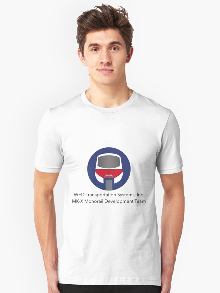 Alternate view of MK-X Monorail Development Team Slim Fit T-Shirt