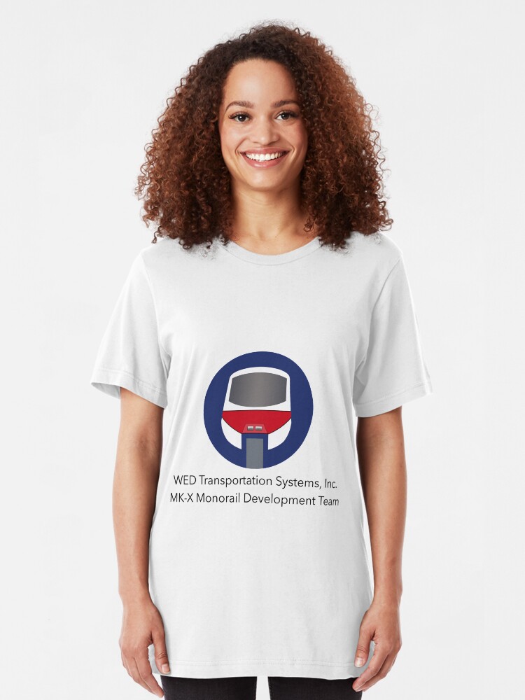 Alternate view of MK-X Monorail Development Team Slim Fit T-Shirt