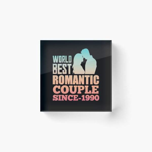 Item preview, World Best Romantic Couple Since 1990-Romantic designed and sold by KGN  CREATIVITY.