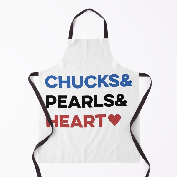 Item preview, Chucks and Pearls and Heart. Inspiration Kamala Harris. Red white and blue designed and sold by The Princess Saves Herself.