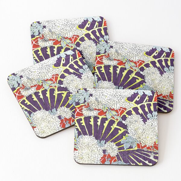 Item preview, Vintage Designs of Kyotoco flowers and fans designed and sold by Rantan1618.