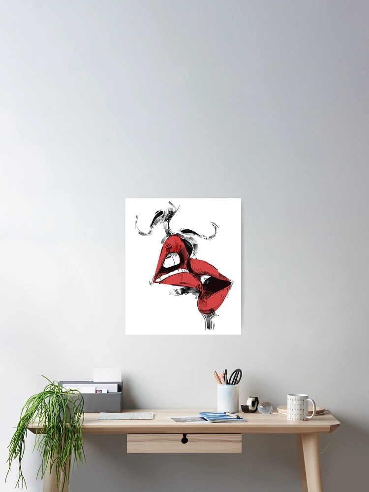Thumbnail 2 of 3, Poster, The Kiss designed and sold by RuthFurtado.