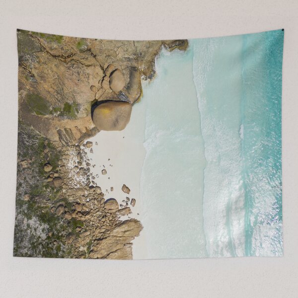 Item preview, Drone photo 2- Ocean photograph with rocks (Lucky Bay- Western Australia) designed and sold by Re-creativ.
