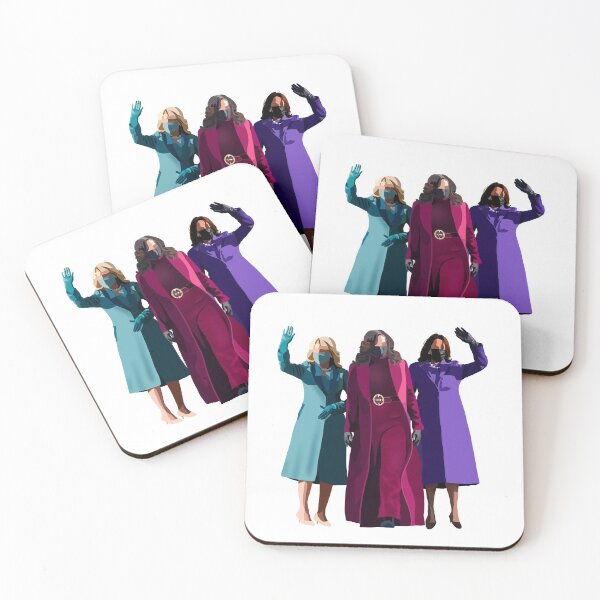 Item preview, Jill Biden | Michelle Obama | Kamala Harris [Jewel Tones] designed and sold by TassSaysMeow.