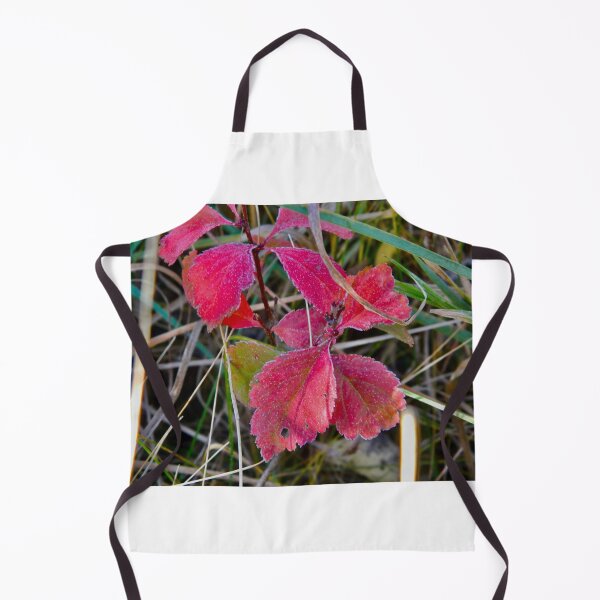 Item preview, frost on red leaves designed and sold by countrypines.