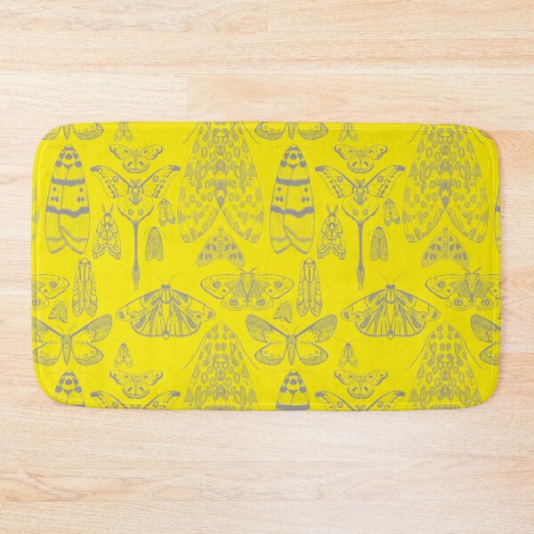 Item preview, Illuminating Yellow and Ultimate Gray Moth and Butterfly Pattern designed and sold by Justdoodlins.