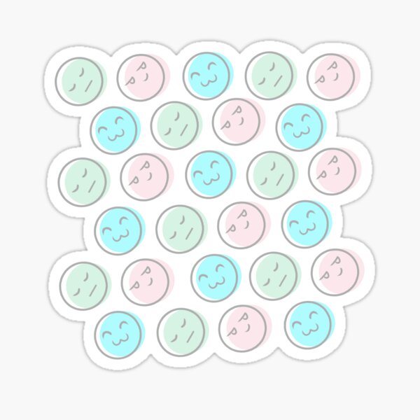 "Pastel Emojis" Sticker for Sale by Cheapio Redbubble