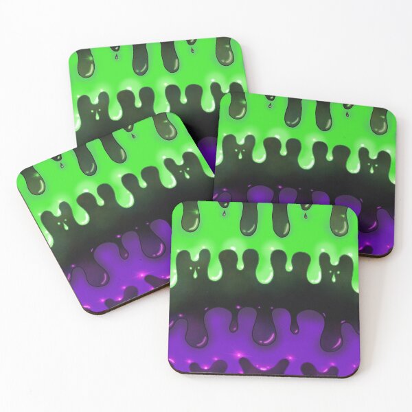 Item preview, Cyber Goth Toxic Oil Drip Pattern designed and sold by ZombieCheshire.
