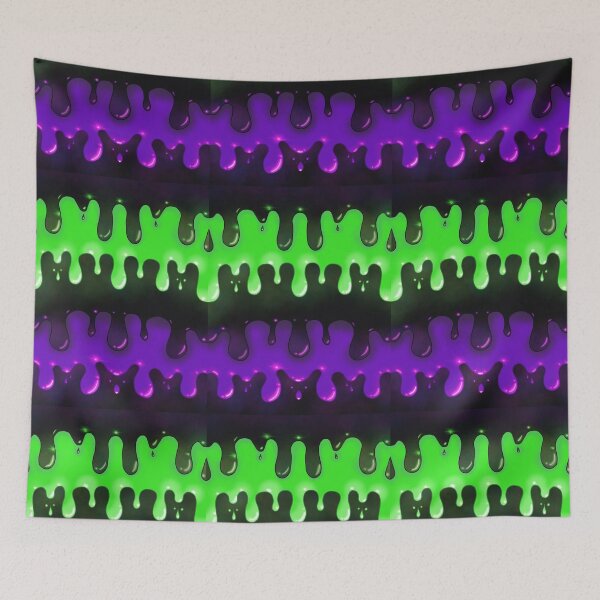 Item preview, Cyber Goth Toxic Oil Drip Pattern designed and sold by ZombieCheshire.
