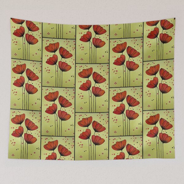 Item preview, ANZAC Day Poppies by Judy Richardson 2019 designed and sold by JRtreasures.