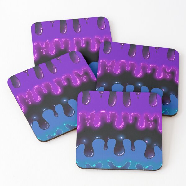 Item preview, Vaporwave Neon Drip Pattern designed and sold by ZombieCheshire.