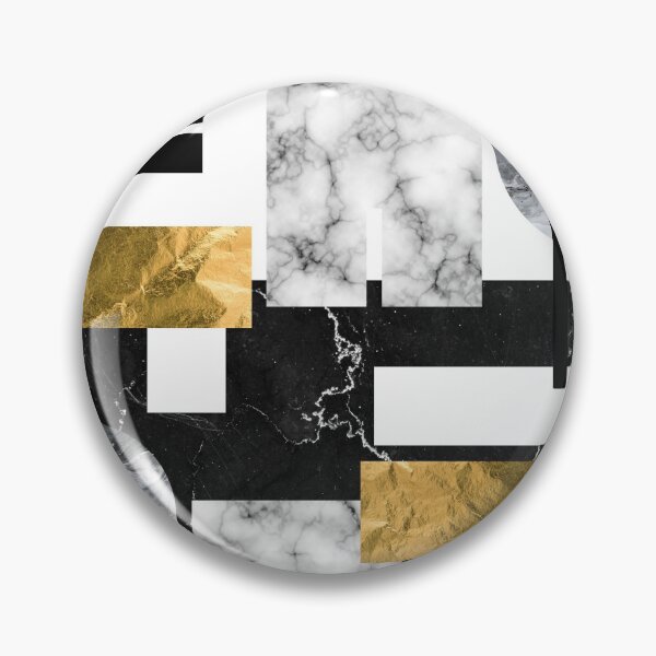 Item preview, Abstract Black and Gold Geometric Shapes designed and sold by KA DESIGNS.