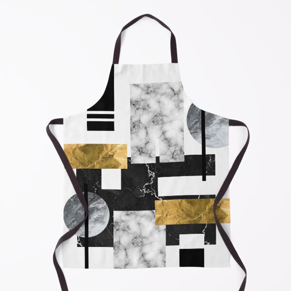 Item preview, Abstract Black and Gold Geometric Shapes designed and sold by KA DESIGNS.