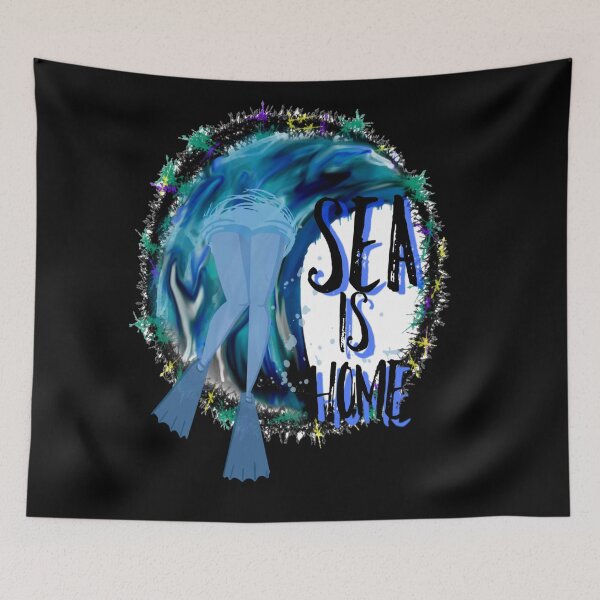 Item preview, Sea Is Home Scuba Diver Summer designed and sold by Earthchild8888.