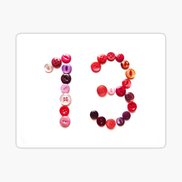 Thirteen Sticker