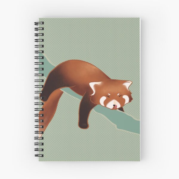 Item preview, sleepy red panda  designed and sold by TAPIOCACLUB.