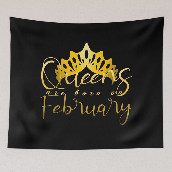 Item preview, Queens Are Born On February designed and sold by Mixture-DESIGN.
