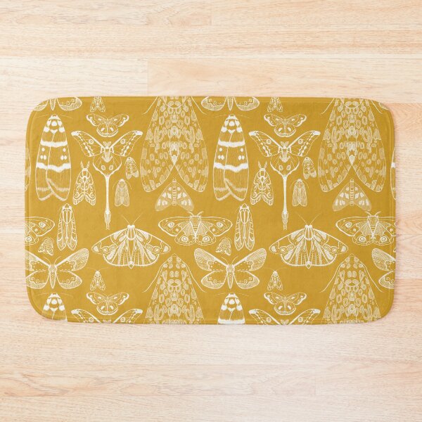 Item preview, Golden Yellow Moth and Butterfly Pattern designed and sold by Justdoodlins.