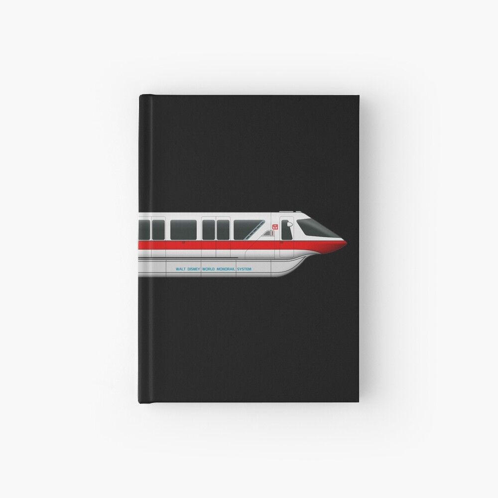 Monorail Red Hardcover Journal