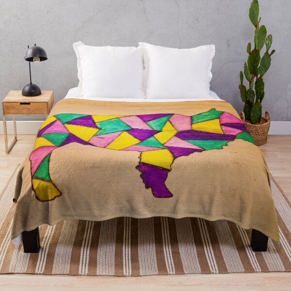 Item preview, geometric bison art designed and sold by countrypines.