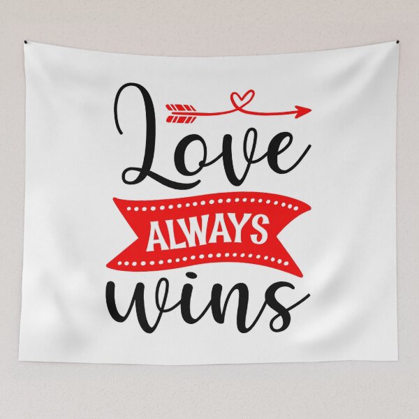 Item preview, Love Always Wins Inspirational Quotes Classic Essential  designed and sold by Tannumoni.