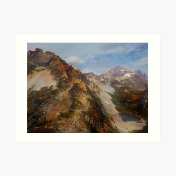 Black Peak Art Print