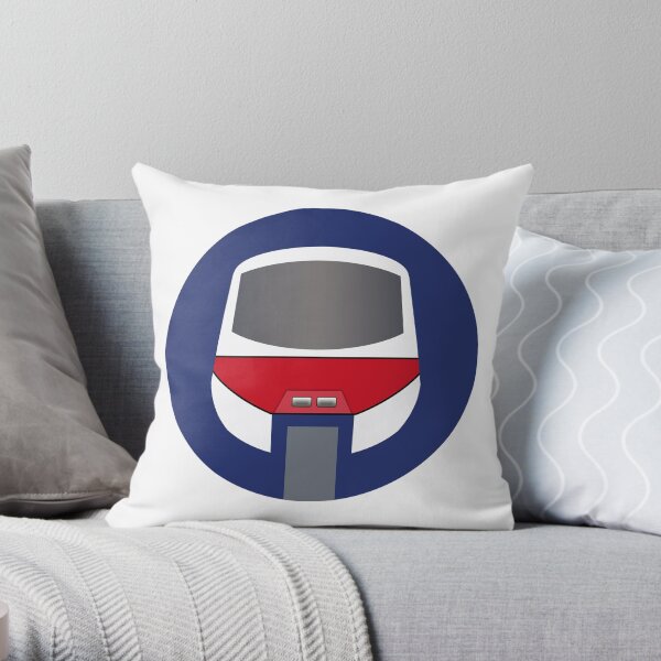 Monorail Logo Throw Pillow