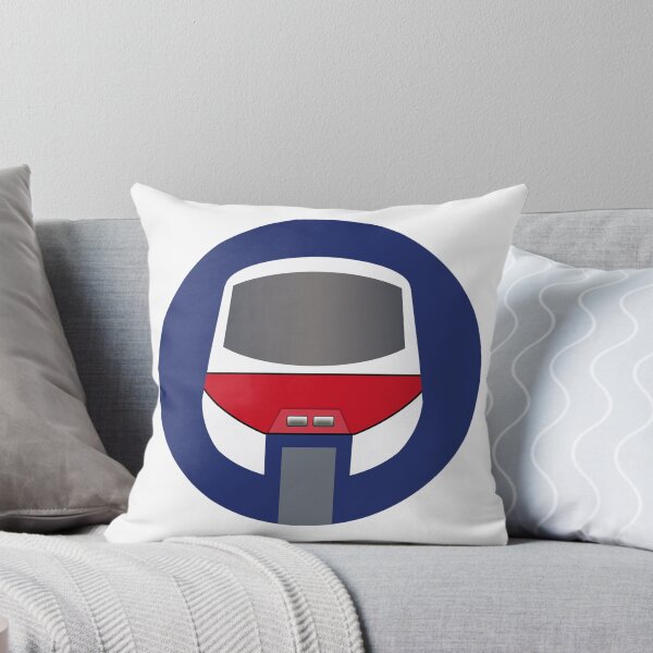 Monorail Logo Throw Pillow