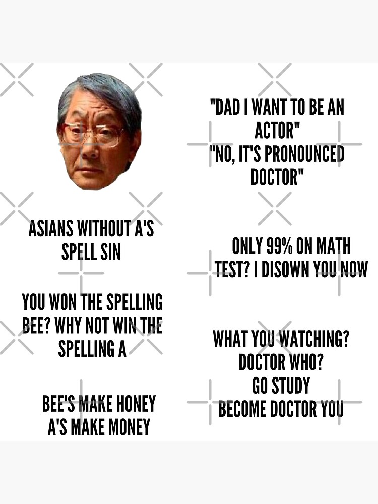  Funny Asian Parents Quotes Meme Sticker Pack Version 2 Poster For 