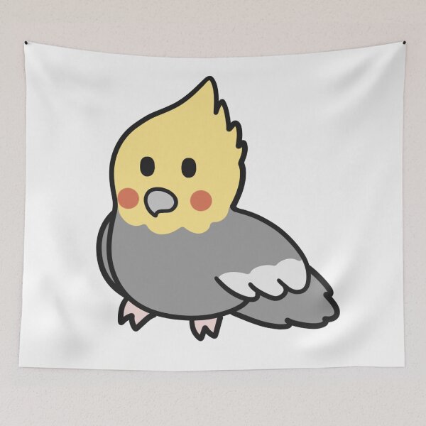 Item preview, Cute lutino Cockatiel  designed and sold by BiscuitSnack.