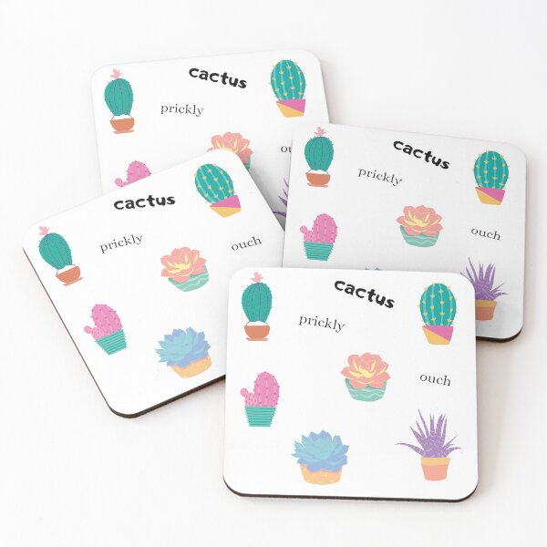 Item preview, Cactus stickers, drawing of cactus, cactus plant, cactus cartoon pattern designed and sold by nadiahaq.