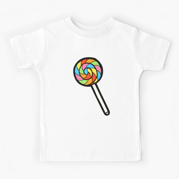 Rainbow Lollipop Pattern Kids T-Shirt