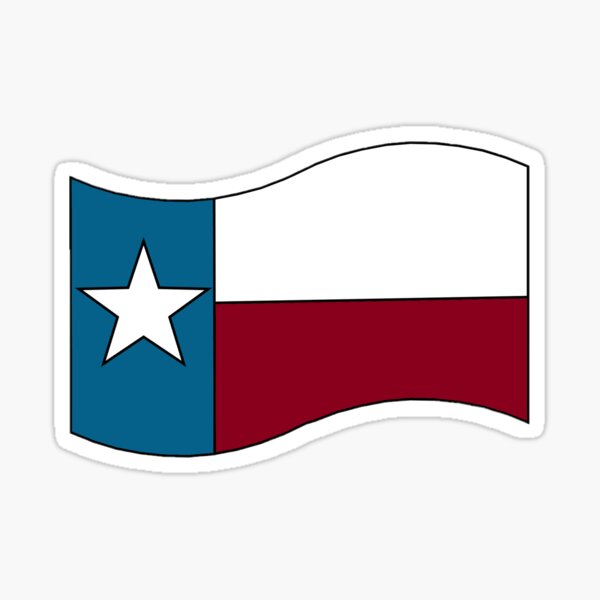 Texas Flag Sticker For Sale By Emilynn Art Redbubble 3119