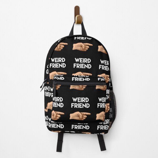Item preview, Weird Friend, finger pointing to the left. Friendship. Love. Valentine. designed and sold by efenem.