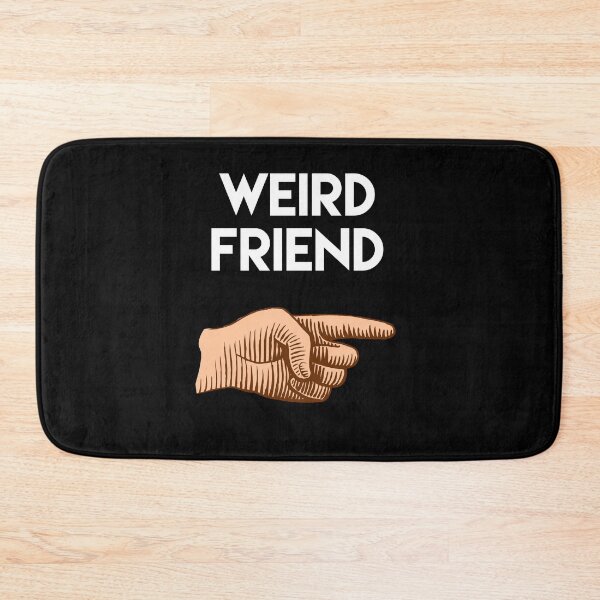 Item preview, Weird Friend, finger pointing to the left. Friendship. Love. Valentine.  designed and sold by efenem.